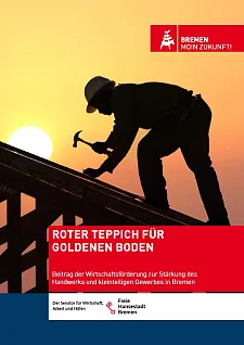 Deckblatt von Handwerker-Strategiepapier Roter Teppich für goldenen Boden 