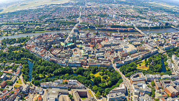 Symbolbild - Bremen aus der Vogelperspektive